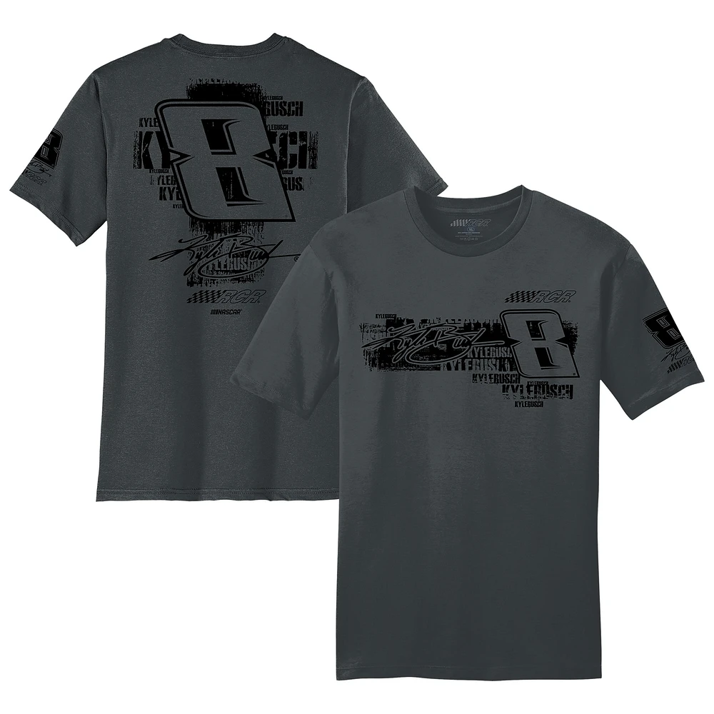 Men's Richard Childress Racing Team Collection Charcoal Kyle Busch  Lifestyle T-Shirt