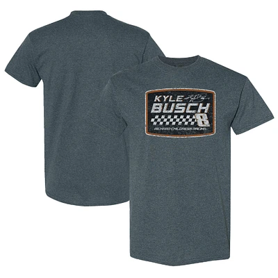 Men's Richard Childress Racing Team Collection Heather Navy Kyle Busch Vintage T-Shirt