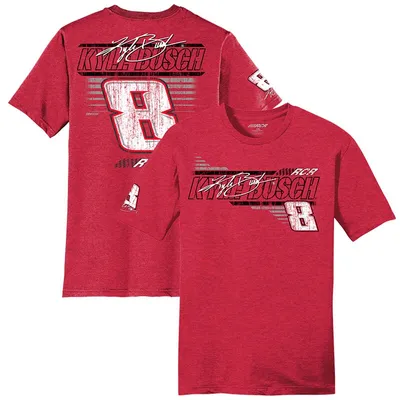 Kyle Busch Richard Childress Racing Team Collection 3-Spot Lifestyle T-Shirt - Heather Red