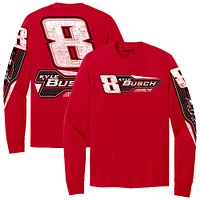 Men's Richard Childress Racing Team Collection  Red Kyle Busch #8 Car Long Sleeve T-Shirt