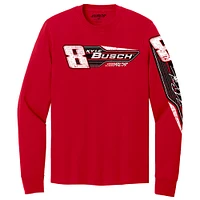Men's Richard Childress Racing Team Collection  Red Kyle Busch #8 Car Long Sleeve T-Shirt