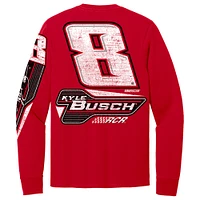 Men's Richard Childress Racing Team Collection  Red Kyle Busch #8 Car Long Sleeve T-Shirt