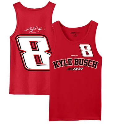 Débardeur Kyle Busch rouge de la collection Richard Childress Racing Team pour hommes