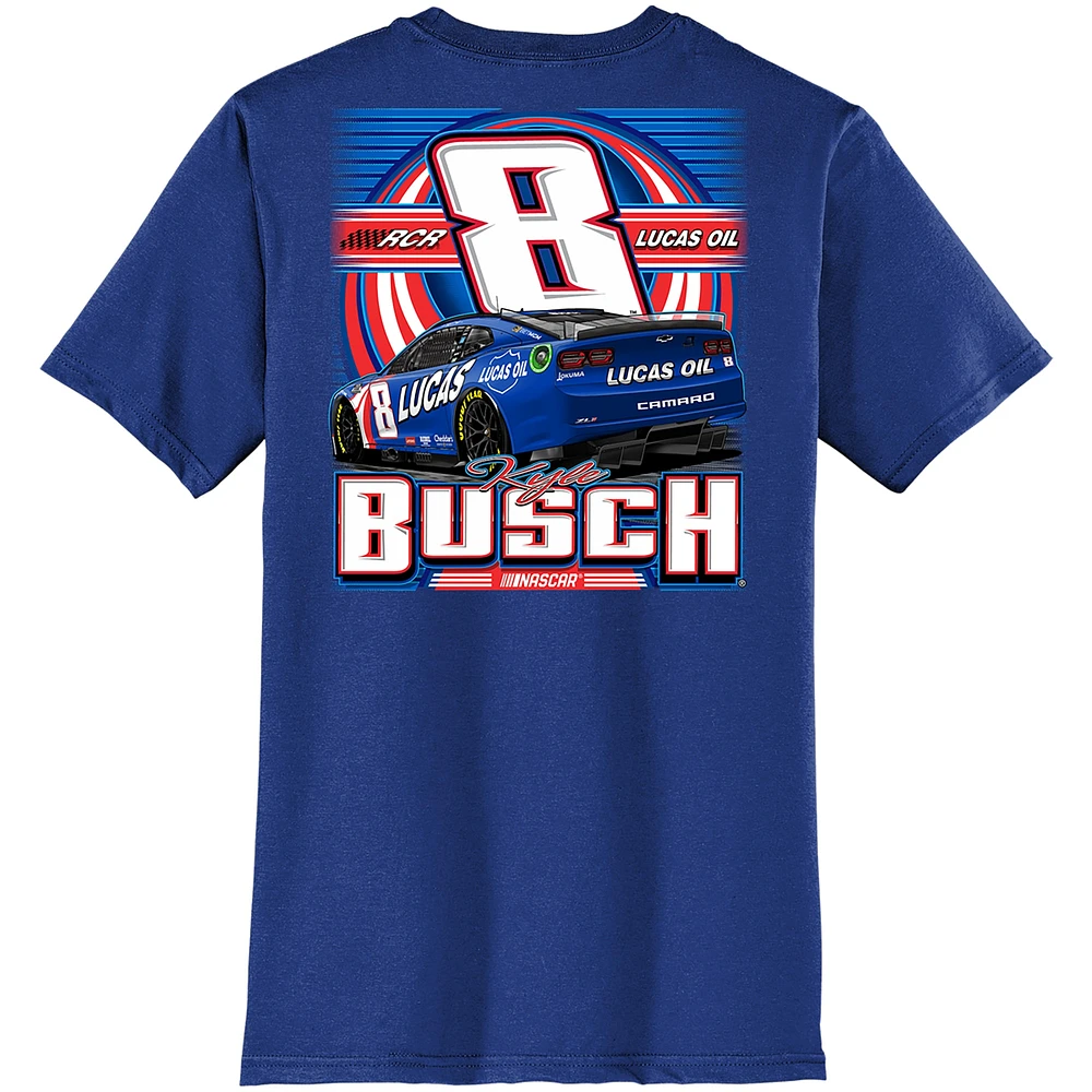 Men's Richard Childress Racing Team Collection Royal Kyle Busch Car T-Shirt