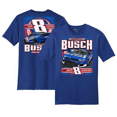 T-shirt de voiture Royal Kyle Busch la collection Richard Childress Racing Team pour hommes