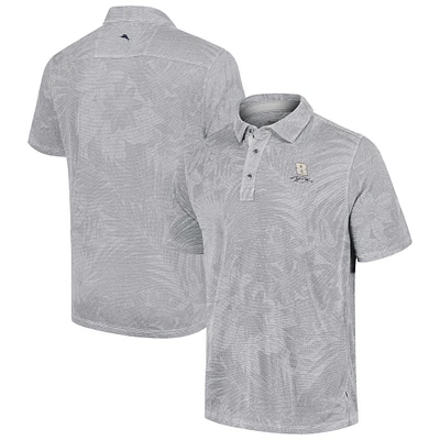 Polo Tommy Bahama gris Kyle Busch Santiago Paradise pour hommes