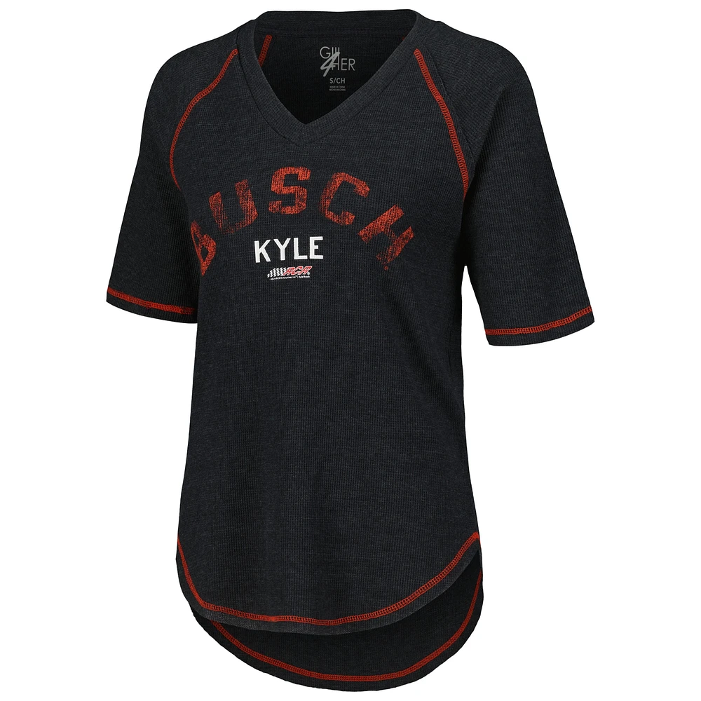 Haut raglan thermique tri-mélange noir Kyle Busch Ball Chase G-III 4Her par Carl Banks pour femmes