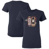 Women's  Richard Childress Racing Team Collection Navy Kyle Busch Cheddar's Car T-Shirt