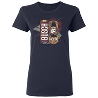 Women's  Richard Childress Racing Team Collection Navy Kyle Busch Cheddar's Car T-Shirt