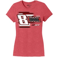 Women's Richard Childress Racing Team Collection Red Kyle Busch Tri-Blend Scoop Neck T-Shirt