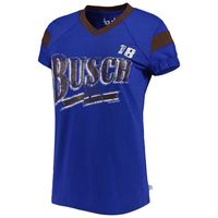 Women's Touch Royal Kyle Busch Pre-Game V-Neck T-Shirt