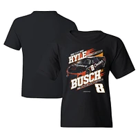 T-shirt noir de la collection pour jeunes l'équipe course Richard Childress avec le motif voiture Kyle Busch Cheddar