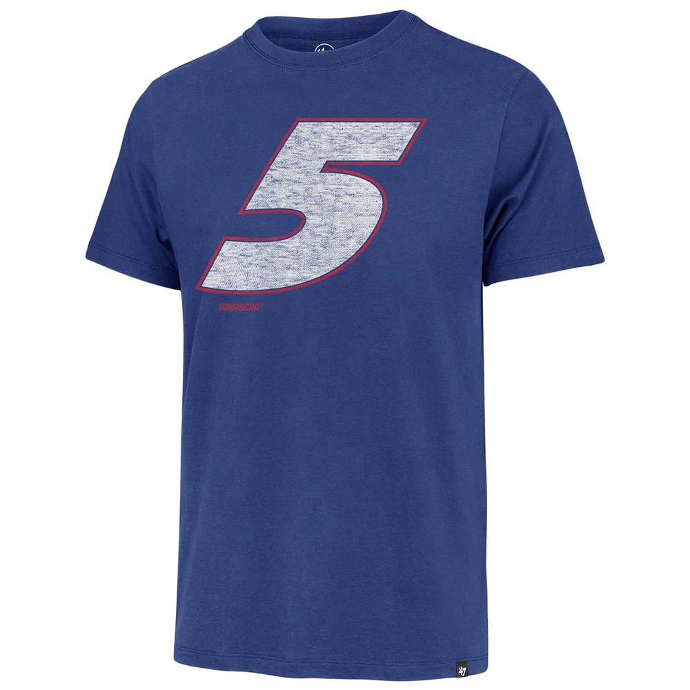 Men's '47  Blue Kyle Larson Driver Number Franklin T-Shirt