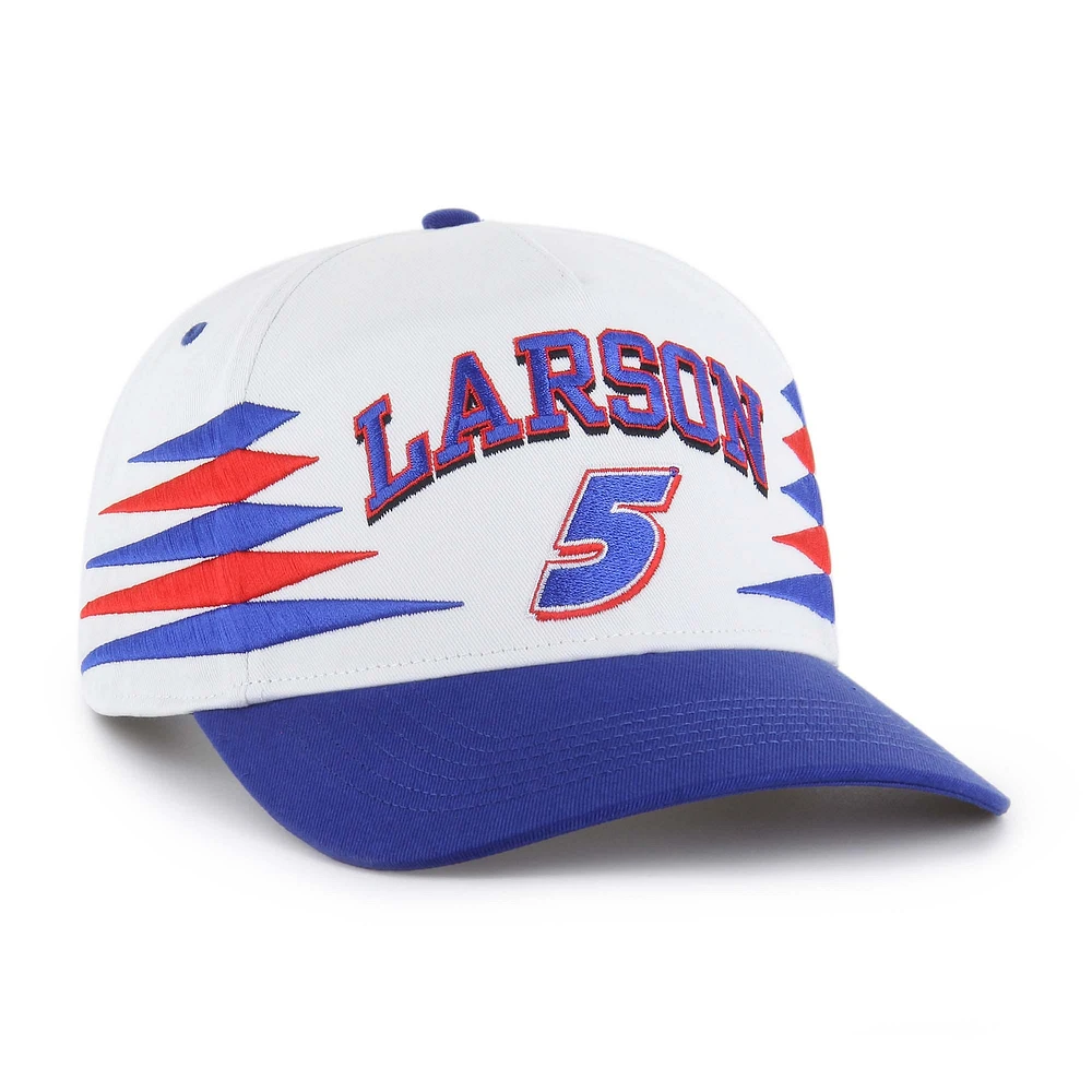 Men's '47  White Kyle Larson  Diamond Cut Hitch Adjustable Hat