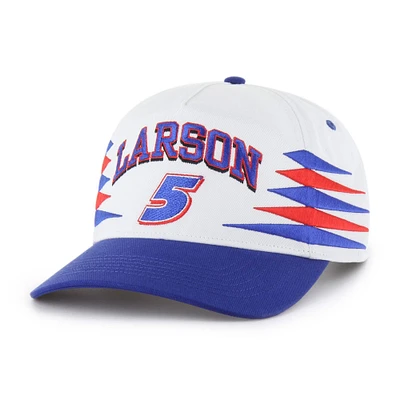 Men's '47  White Kyle Larson  Diamond Cut Hitch Adjustable Hat