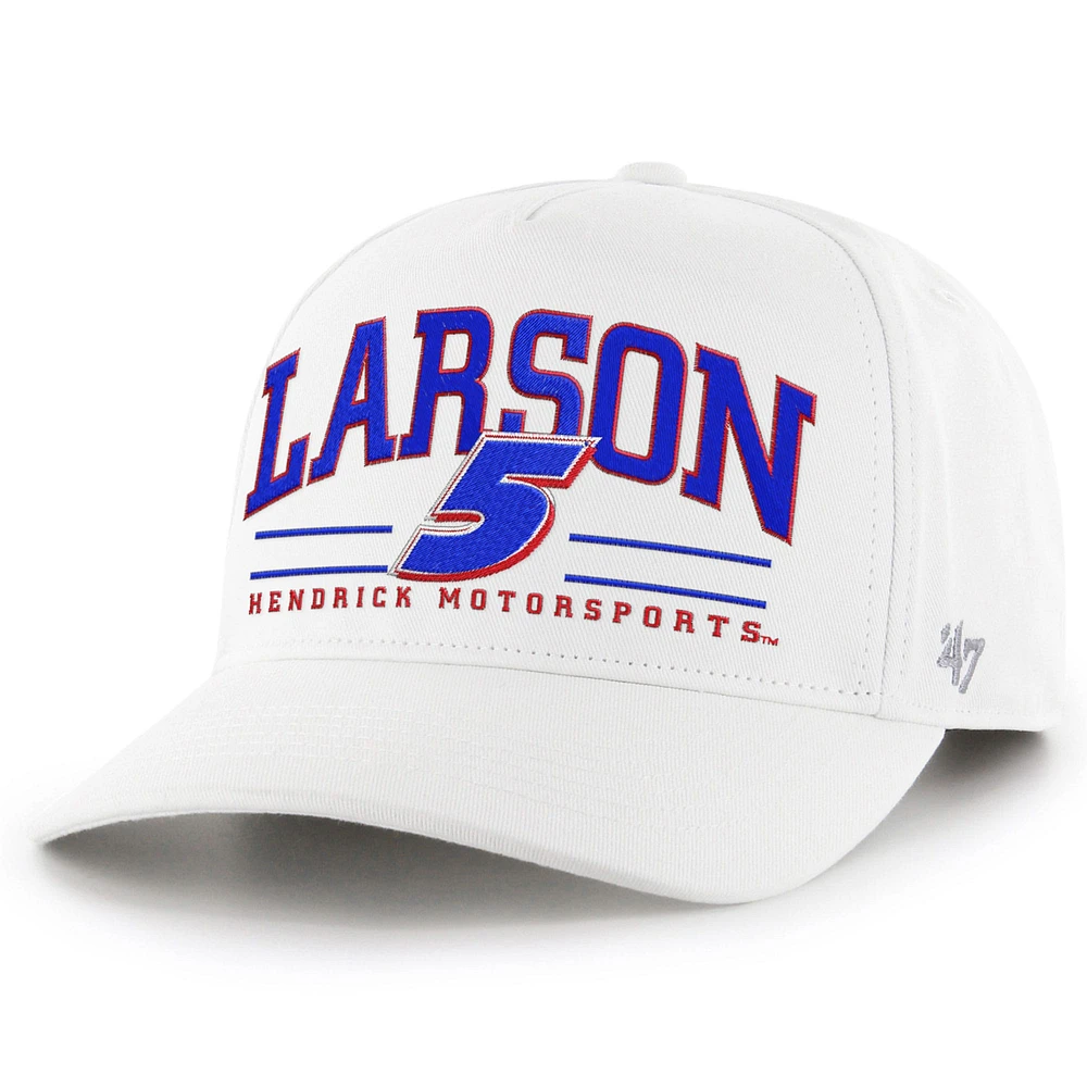 Men's '47  White Kyle Larson  Roscoe Hitch Adjustable Hat