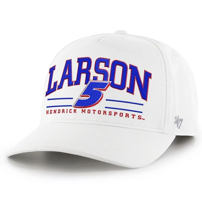 Men's '47  White Kyle Larson  Roscoe Hitch Adjustable Hat