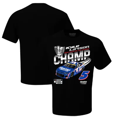 Kyle Larson Hendrick Motorsports Team Collection 2021 NASCAR Cup Series Champion HendrickCars.com Official Champ T-Shirt - Black