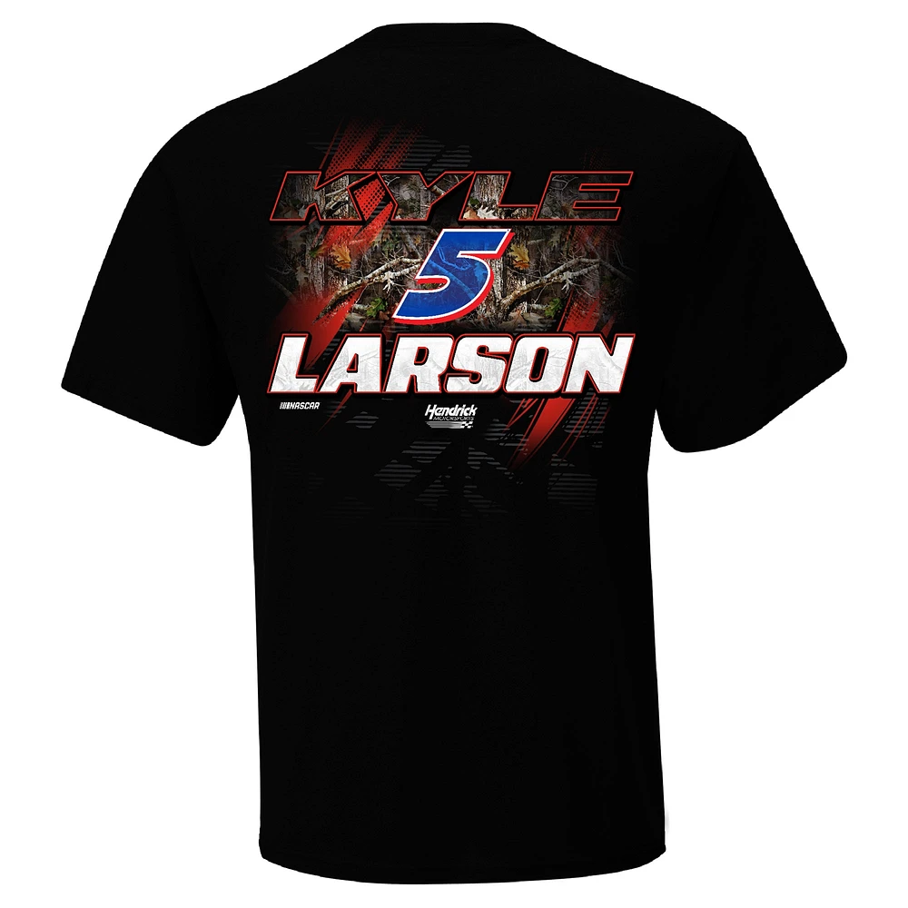 Men's Hendrick Motorsports Team Collection Black Kyle Larson Camo T-Shirt