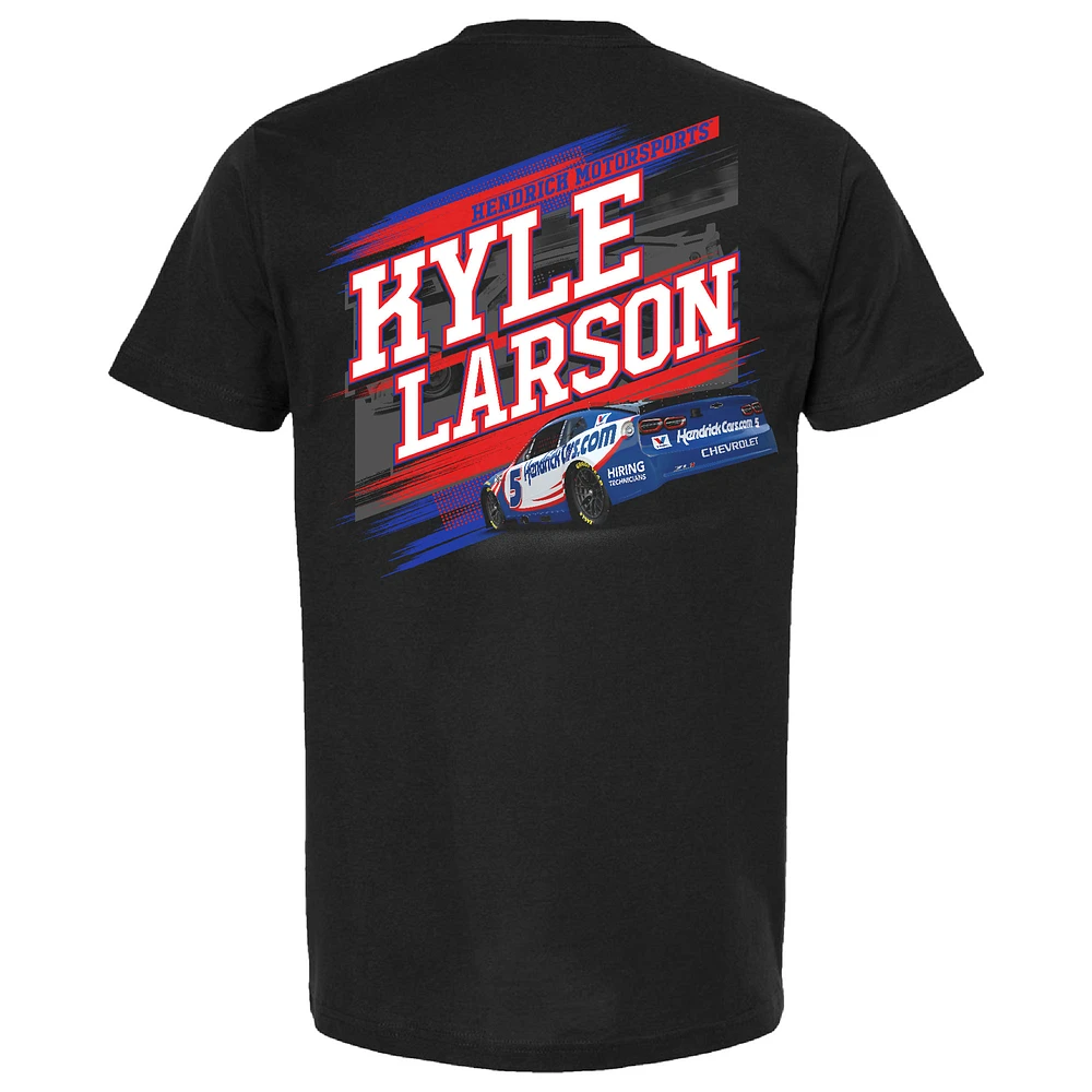 T-shirt noir pour homme de la collection Hendrick Motorsports Team Kyle Larson HendrickCars.com
