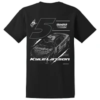 Men's Hendrick Motorsports Team Collection  Black Kyle Larson Tonal Tri-Blend T-Shirt