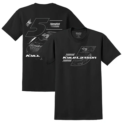 Men's Hendrick Motorsports Team Collection  Black Kyle Larson Tonal Tri-Blend T-Shirt