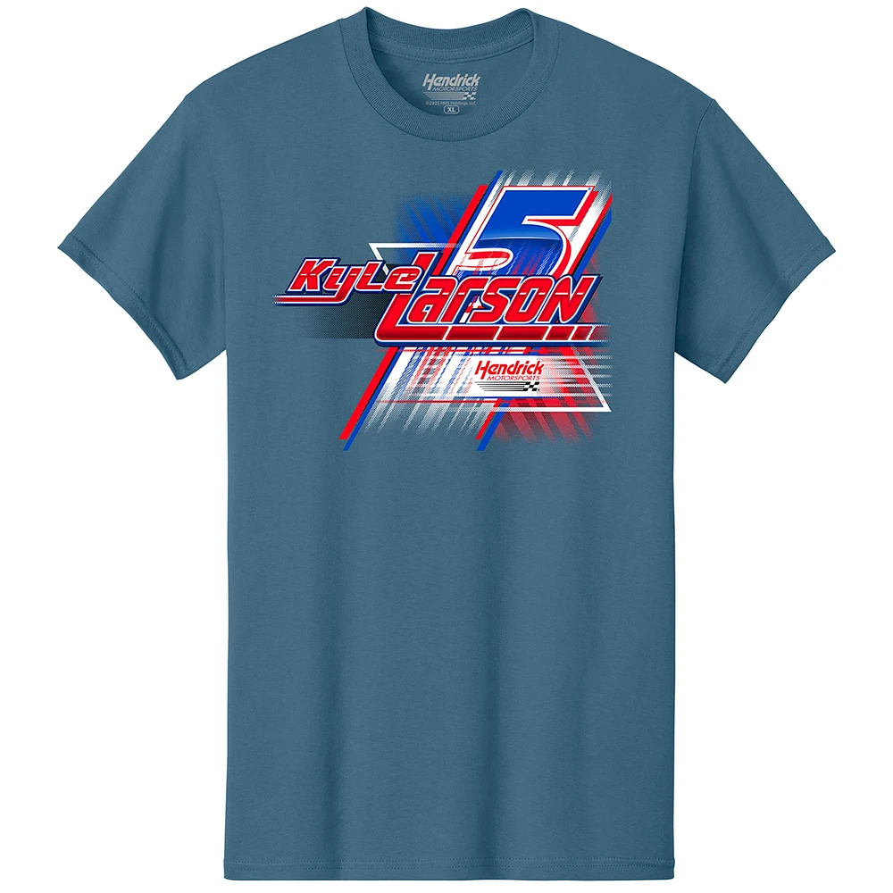 Men's Hendrick Motorsports Team Collection Blue Kyle Larson Hendrickcars.com Car T-Shirt