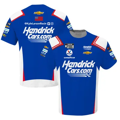 Kyle Larson Hendrick Motorsports Team Collection HendrickCars.com Sublimated Uniform T-Shirt - Blue
