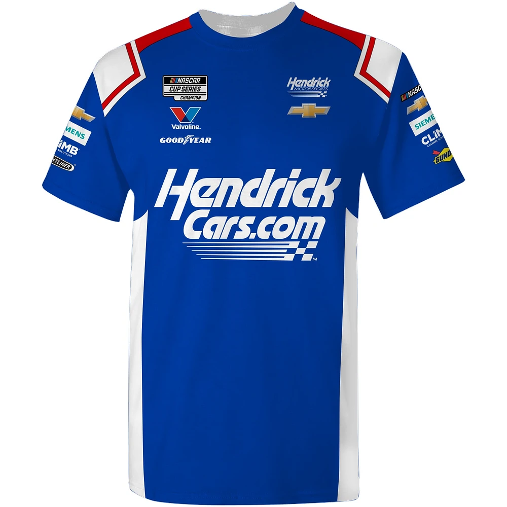 Men's Hendrick Motorsports Team Collection  Blue Kyle Larson Hendrickcars.com Uniform T-Shirt