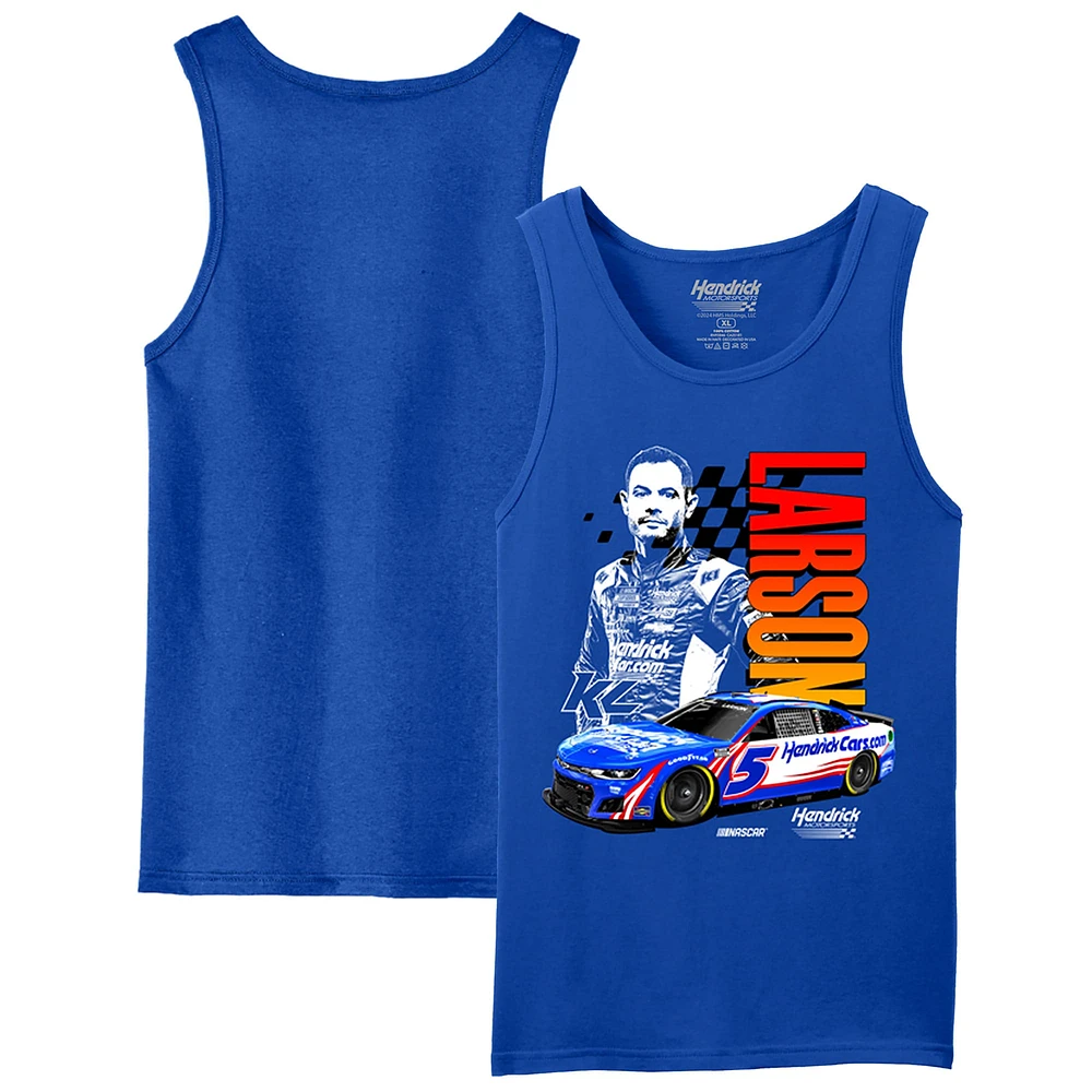 Men's Hendrick Motorsports Team Collection Deep Royal Kyle Larson  Hendrickcars.com Tank Top