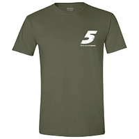 Men's Hendrick Motorsports Team Collection Green Kyle Larson Flag T-Shirt
