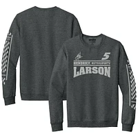 Sweat-shirt d'équipe Kyle Larson de la collection Hendrick Motorsports pour homme, anthracite chiné