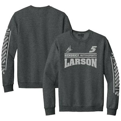 Sweat-shirt d'équipe Kyle Larson de la collection Hendrick Motorsports pour homme, anthracite chiné