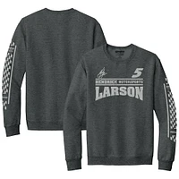 Sweat-shirt d'équipe Kyle Larson de la collection Hendrick Motorsports pour homme, anthracite chiné