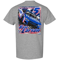 Men's Hendrick Motorsports Team Collection Heather Gray Kyle Larson HendrickCars.com T-Shirt