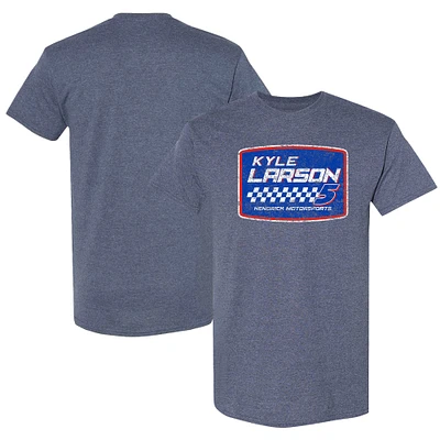Men's Hendrick Motorsports Team Collection Heather Navy Kyle Larson Vintage T-Shirt