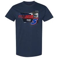 Men's Hendrick Motorsports Team Collection Navy Kyle Larson HendrickCars.com Car T-Shirt