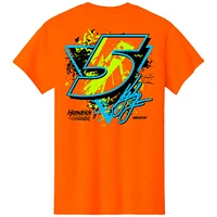 Men's Hendrick Motorsports Team Collection Orange Kyle Larson  Neon Name & Number T-Shirt