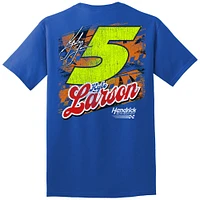Men's Hendrick Motorsports Team Collection Royal Kyle Larson HendrickCars.com Darlington Throwback Car T-Shirt