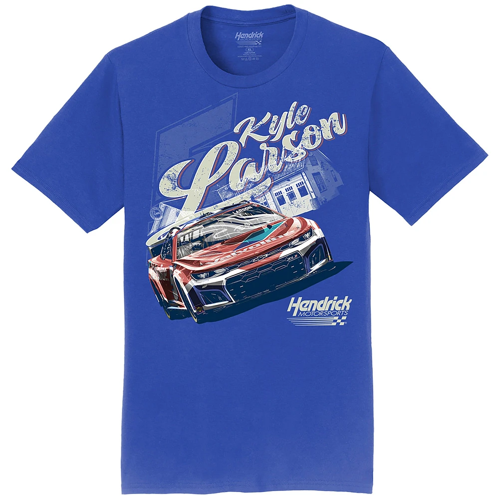Men's Hendrick Motorsports Team Collection  Royal Kyle Larson Valvoline Car T-Shirt
