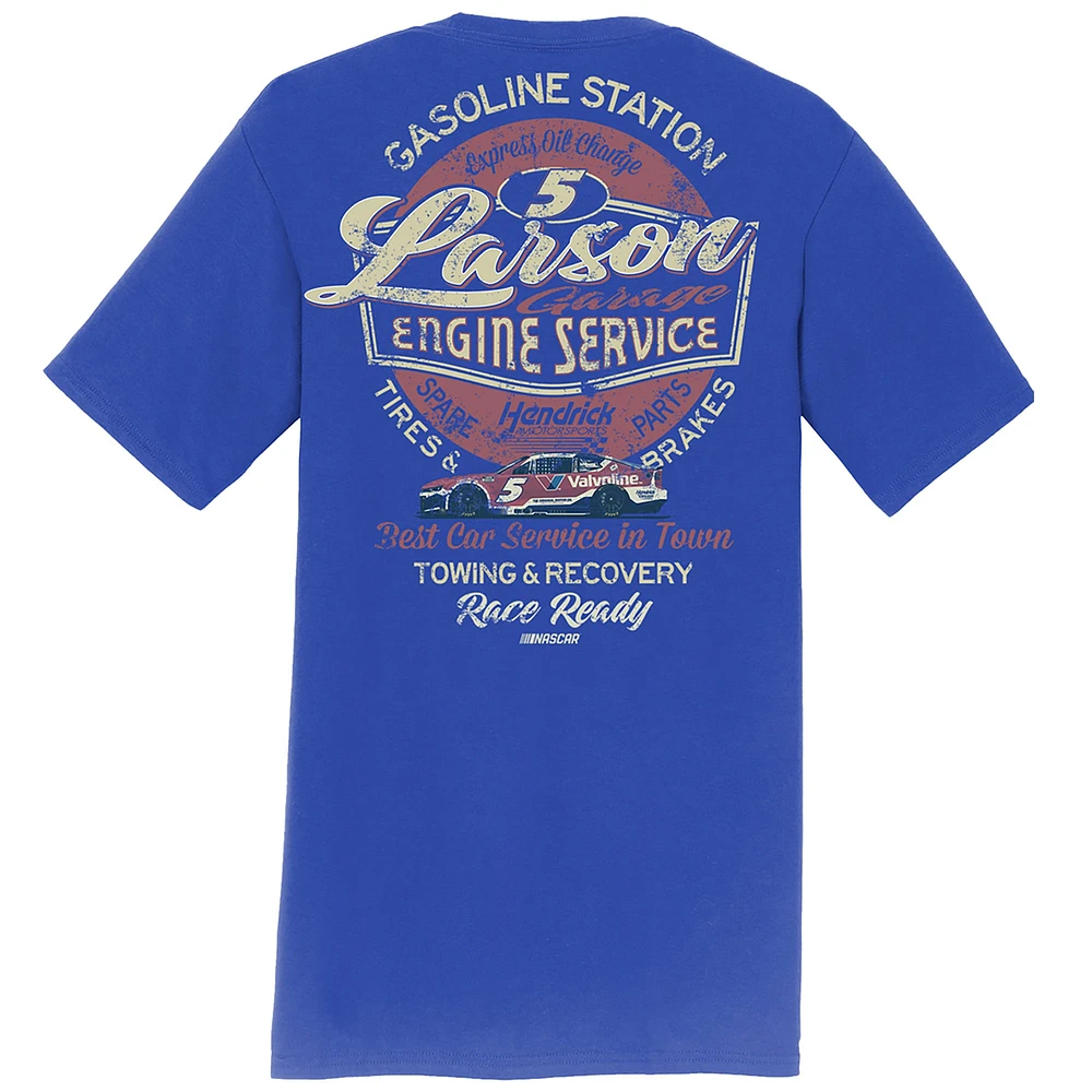 Men's Hendrick Motorsports Team Collection  Royal Kyle Larson Valvoline Car T-Shirt