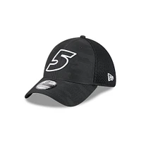 Casquette 39THIRTY Flex Kyle Larson Camo noire New Era pour homme