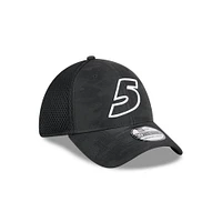 Casquette 39THIRTY Flex Kyle Larson Camo noire New Era pour homme