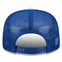 Casquette ajustable de golf Kyle Larson Adventure Pattern bleue New Era pour homme