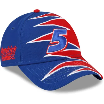 Kyle Larson New Era 9FORTY Zig Zag Snapback Adjustable Hat - Royal/Red