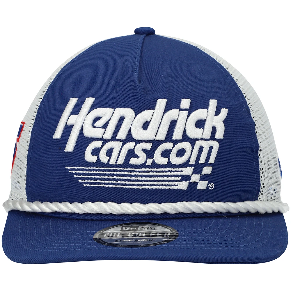Men's New Era Royal/White Kyle Larson Golfer Snapback Hat