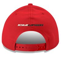 Men's New Era Scarlet/Black Kyle Larson Double Whammy 9FIFTY Snapback Adjustable Hat