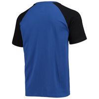 Men's Starter Blue/Black Kyle Larson The Catcher Raglan T-Shirt