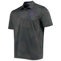 Men's Tommy Bahama Charcoal Kyle Larson Palm Coast Delray Frond IslandZone Polo