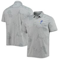 Men's Tommy Bahama Gray Kyle Larson Miramar Blooms Polo